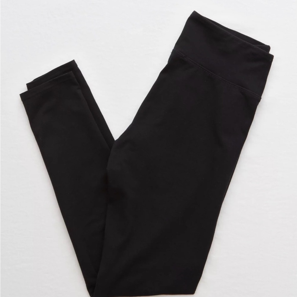 Aerie Offline Black Cotton Leggings